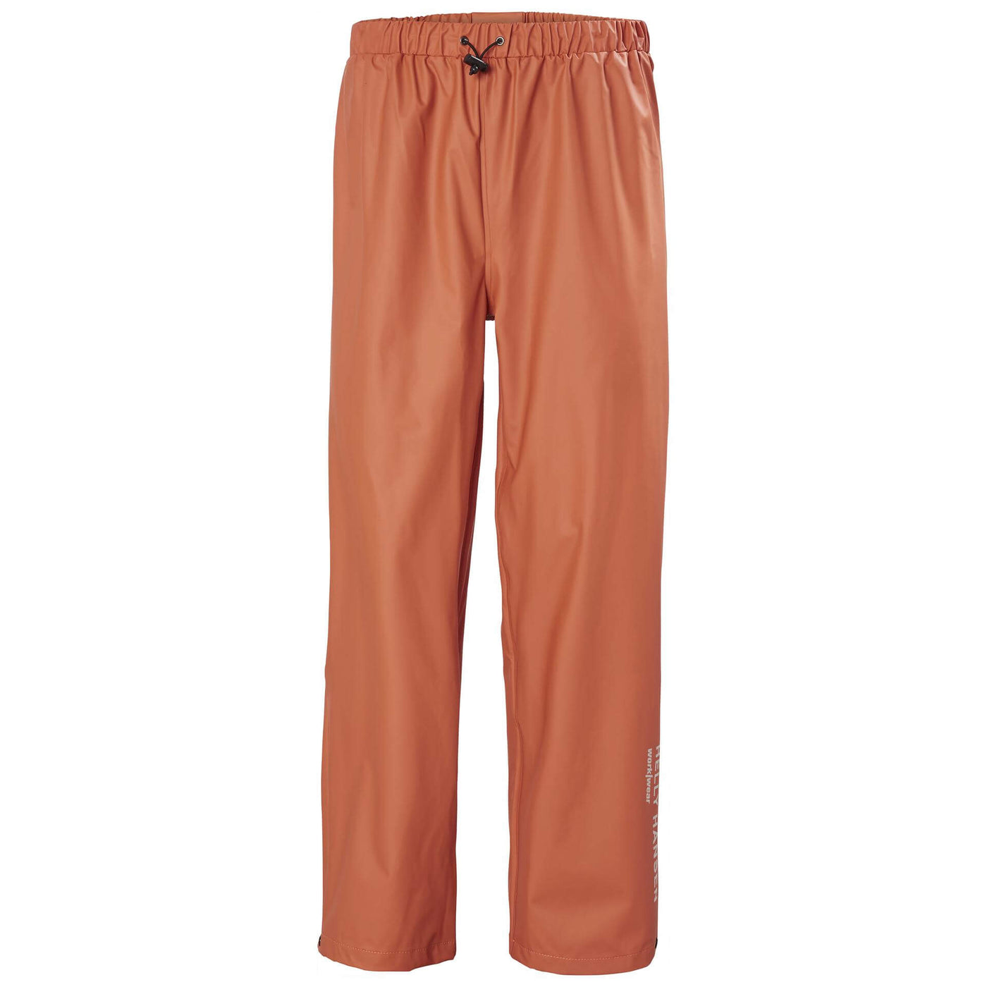 Helly Hansen Voss Waterproof Rain Work Trousers Dark Orange 1 Front #colour_dark-orange