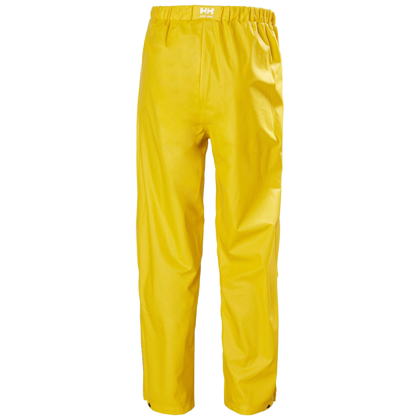 Helly Hansen Voss Waterproof Rain Work Trousers Light Yellow 2 Rear #colour_light-yellow