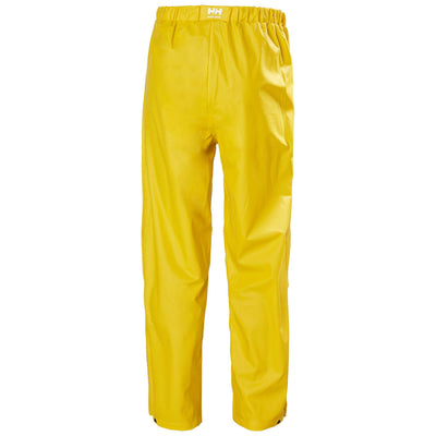 Helly Hansen Voss Waterproof Rain Work Trousers Light Yellow 2 Rear #colour_light-yellow