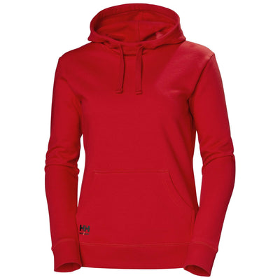 Helly Hansen Womens Classic Hoodie Alert Red Front#colour_alert-red