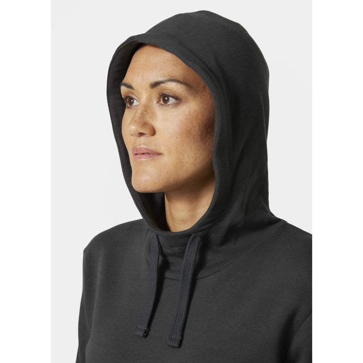 Helly Hansen Womens Classic Hoodie Dark Grey Feature 2#colour_dark-grey