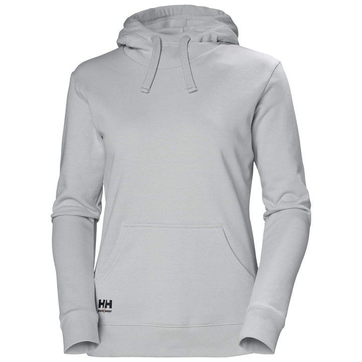 Helly Hansen Womens Classic Hoodie Grey Fog Front#colour_grey-fog