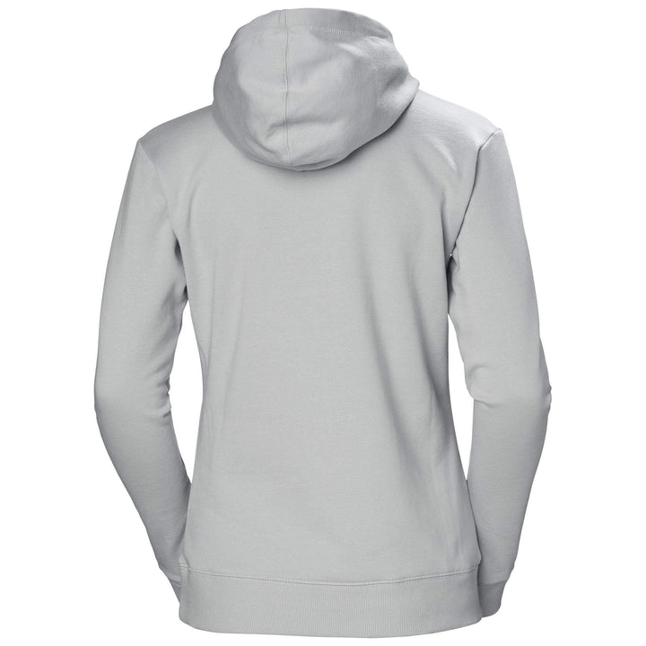 Helly Hansen Womens Classic Hoodie Grey Fog Back#colour_grey-fog