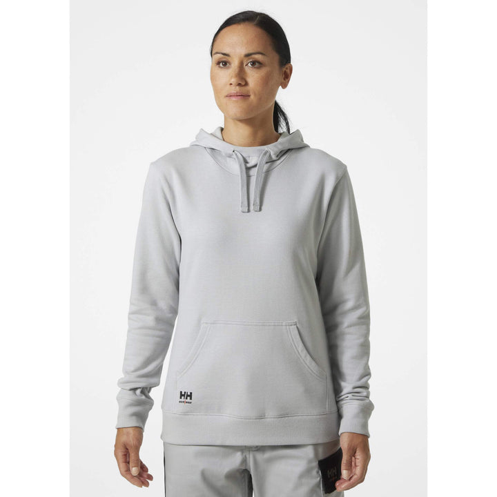 Helly Hansen Womens Classic Hoodie Grey Fog OnBody 1#colour_grey-fog