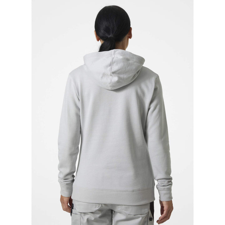 Helly Hansen Womens Classic Hoodie Grey Fog OnBody 2#colour_grey-fog