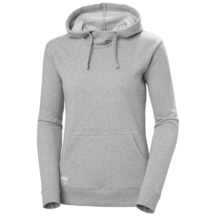 Helly Hansen Womens Classic Hoodie Grey Melange Front#colour_grey-melange