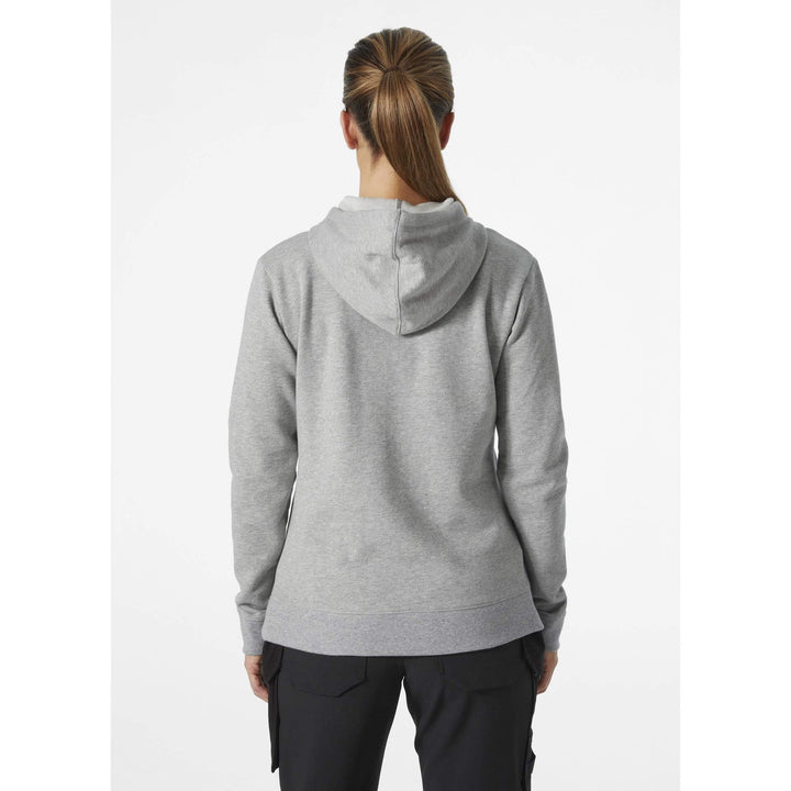 Helly Hansen Womens Classic Hoodie Grey Melange OnBody 2#colour_grey-melange