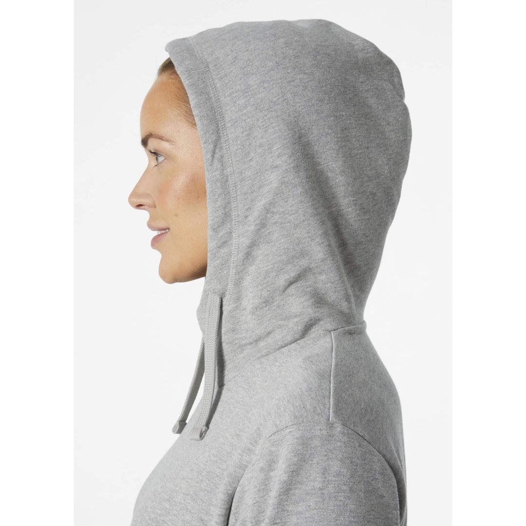 Helly Hansen Womens Classic Hoodie Grey Melange Feature 1#colour_grey-melange