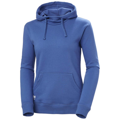 Helly Hansen Womens Classic Hoodie Stone Blue Front#colour_stone-blue