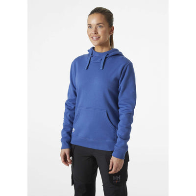 Helly Hansen Womens Classic Hoodie Stone Blue OnBody 1#colour_stone-blue