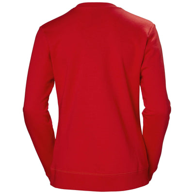 Helly Hansen Womens Classic Sweatshirt Alert Red Back#colour_alert-red