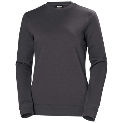 Helly Hansen Womens Classic Sweatshirt Dark Grey Front#colour_dark-grey