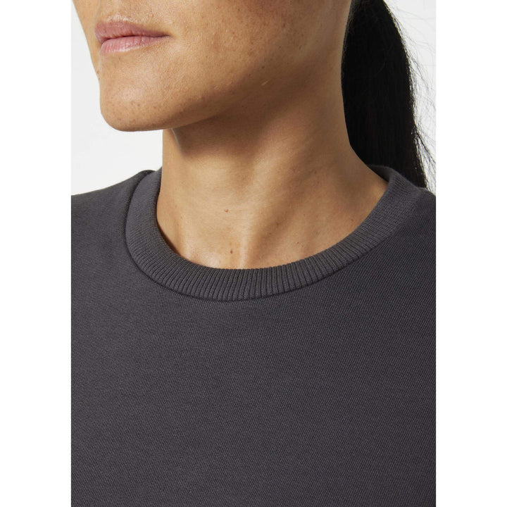 Helly Hansen Womens Classic Sweatshirt Dark Grey Feature 2#colour_dark-grey