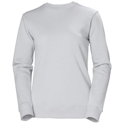 Helly Hansen Womens Classic Sweatshirt Grey Fog Front#colour_grey-fog