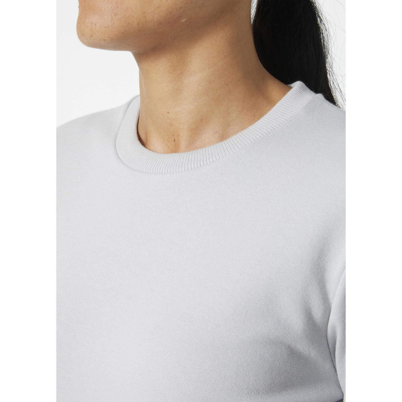 Helly Hansen Womens Classic Sweatshirt Grey Fog Feature 2#colour_grey-fog