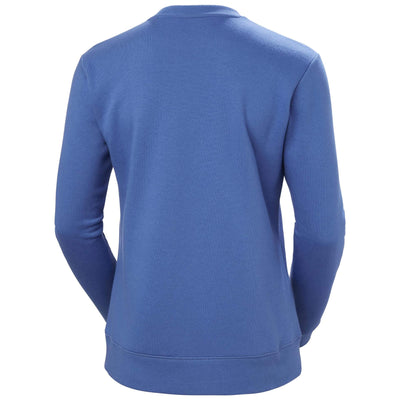 Helly Hansen Womens Classic Sweatshirt Stone Blue Back#colour_stone-blue