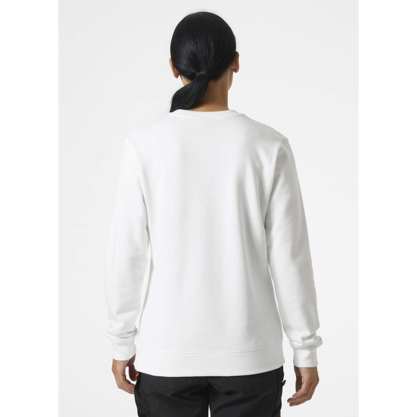 Helly Hansen Womens Classic Sweatshirt White OnBody 2#colour_white