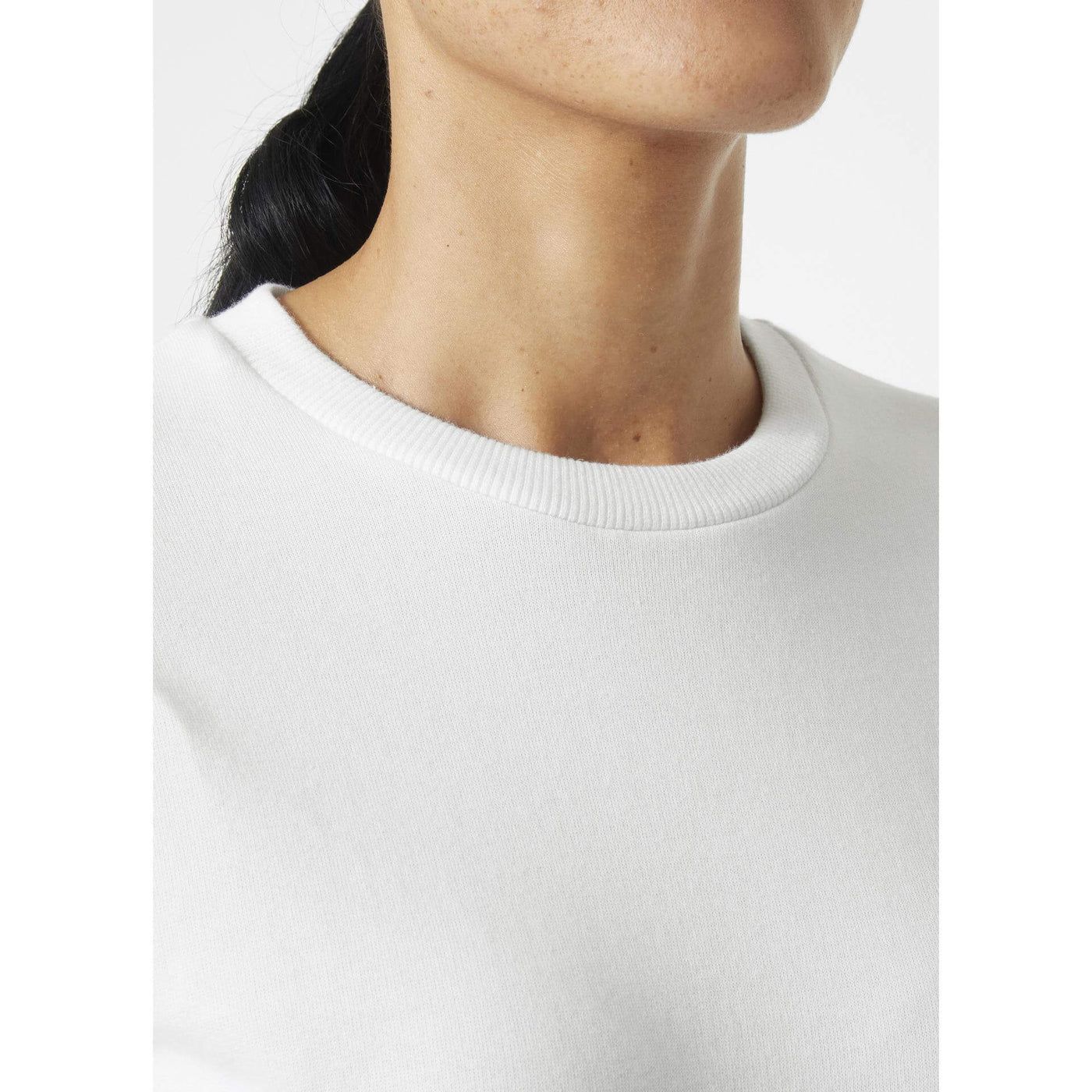 Helly Hansen Womens Classic Sweatshirt White Feature 2#colour_white