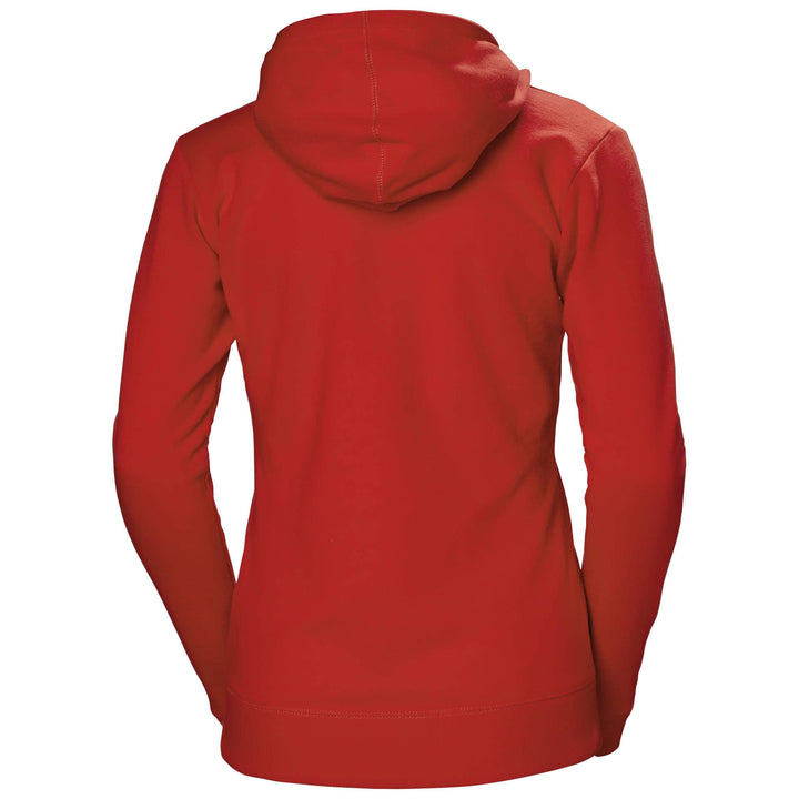 Helly Hansen Womens Classic Zip Hoodie Alert Red Back#colour_alert-red