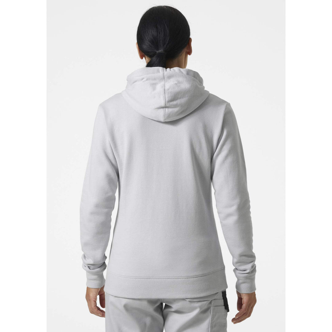 Helly Hansen Womens Classic Zip Hoodie Grey Fog OnBody 2#colour_grey-fog