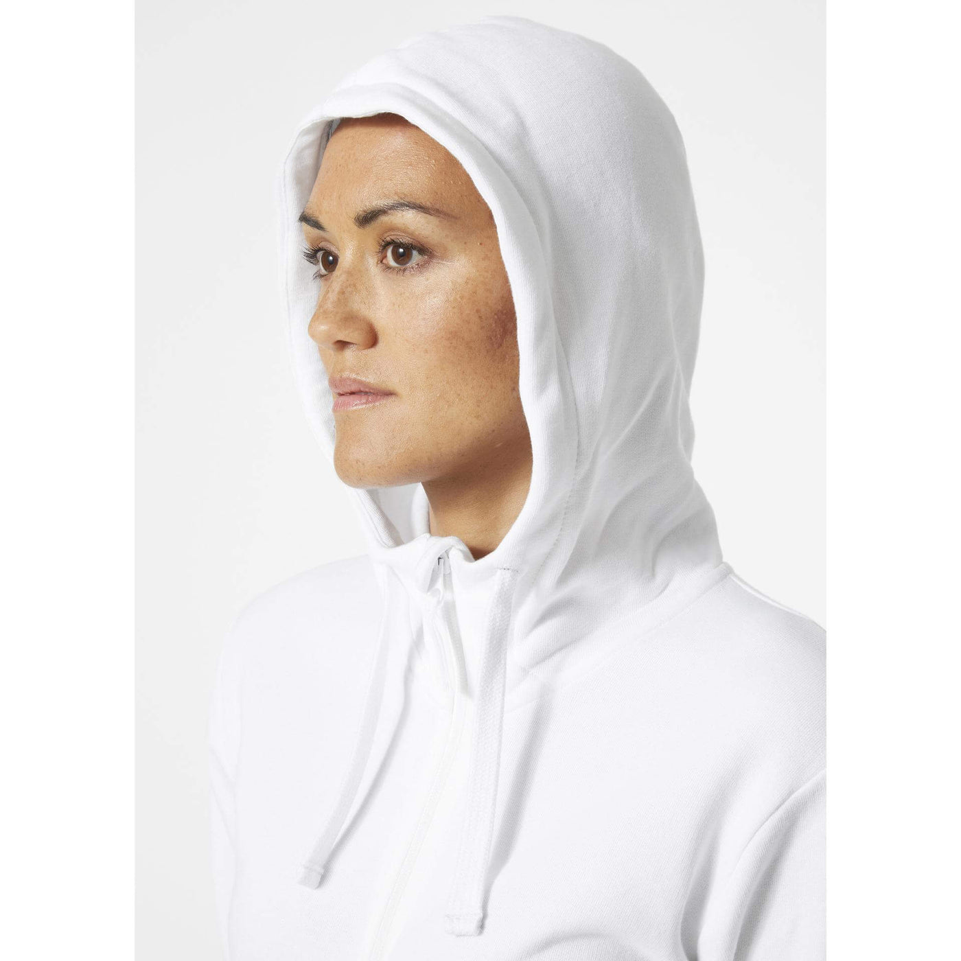 Helly Hansen Womens Classic Zip Hoodie White Feature 2#colour_white