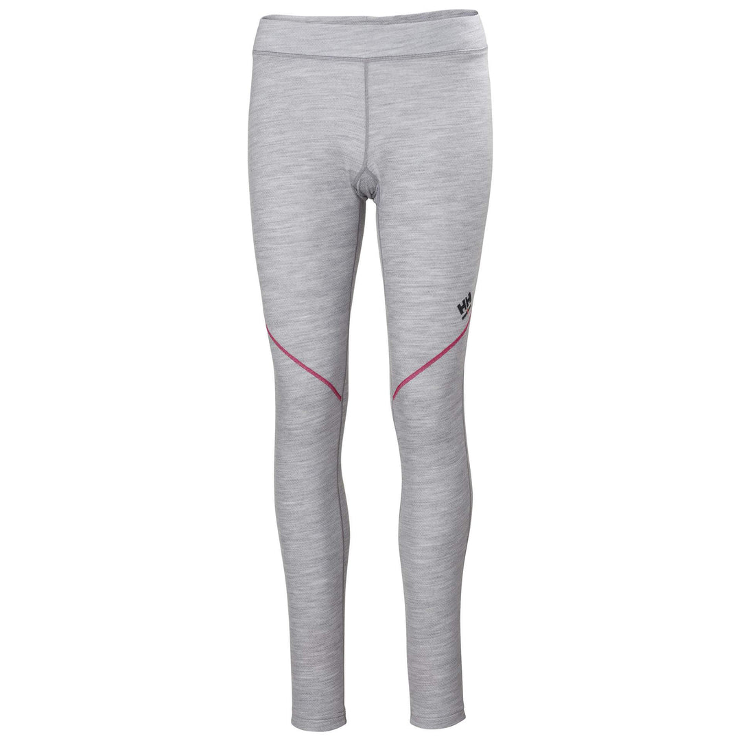 Helly Hansen Womens Lifa Merino Baselayer Trousers Grey Melange 1 Front #colour_grey-melange