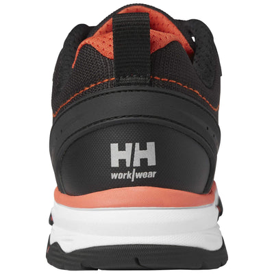 Helly Hansen Womens Luna 2 Low S3 Lightweight Safety Shoes Black/Orange Back#colour_black-orange