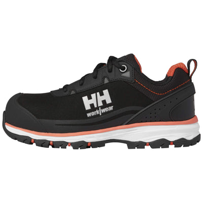 Helly Hansen Womens Luna 2 Low S3 Lightweight Safety Shoes Black/Orange Detail 1#colour_black-orange