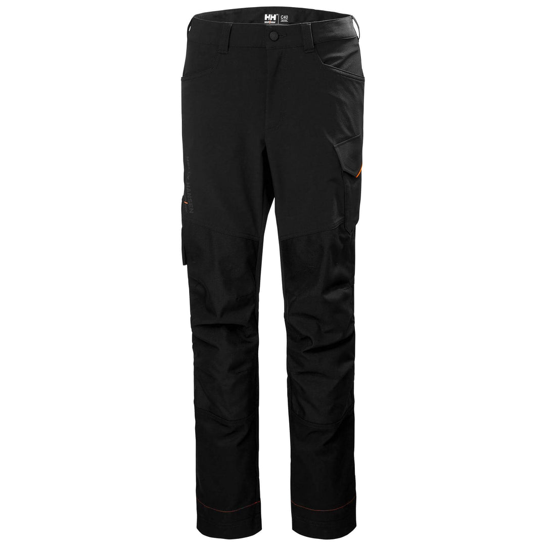 Helly Hansen Womens Luna BRZ Stretch Work Trousers Black 1 Front #colour_black