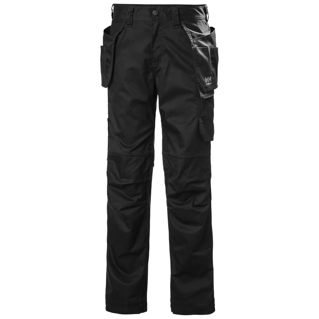 Helly Hansen Womens Luna Light Stretch Construction Trousers Black 1 Front #colour_black