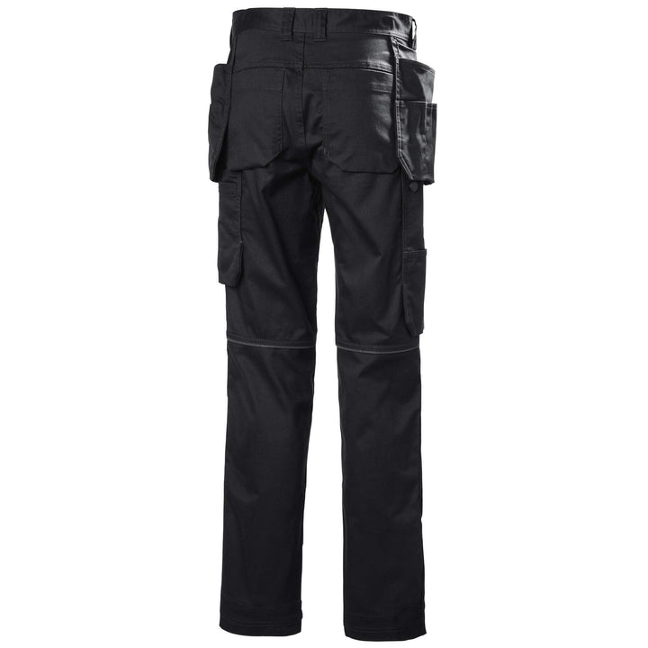 Helly Hansen Womens Luna Light Stretch Construction Trousers Black 2 Rear #colour_black