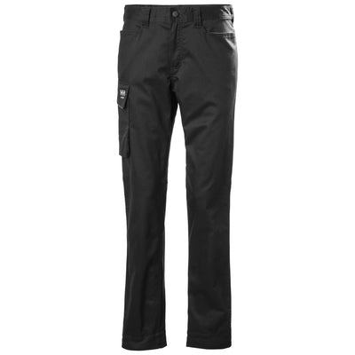 Helly Hansen Womens Luna Light Stretch Service Trousers Black 1 Front #colour_black