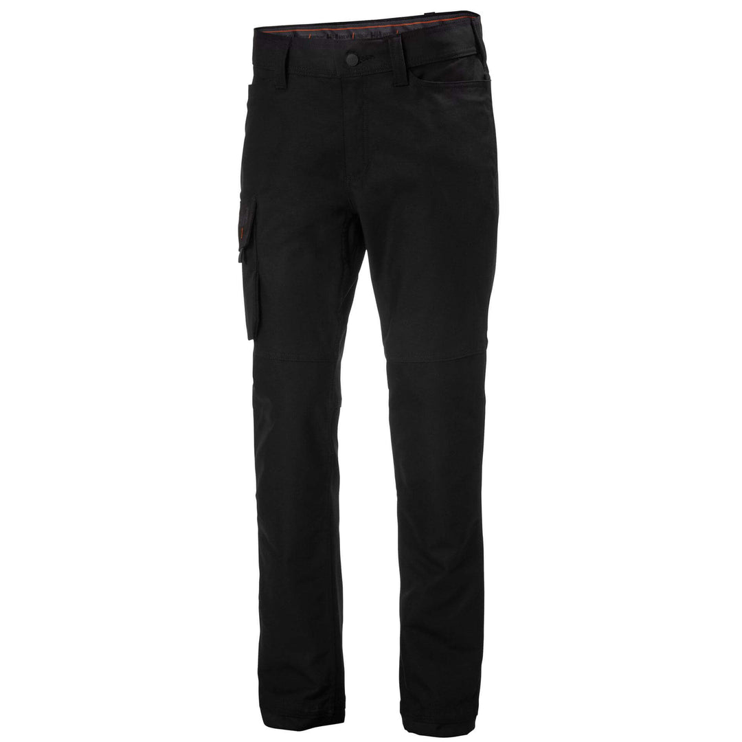 Helly Hansen Womens Luna Service Stretch Work Trousers Black 1 Front #colour_black