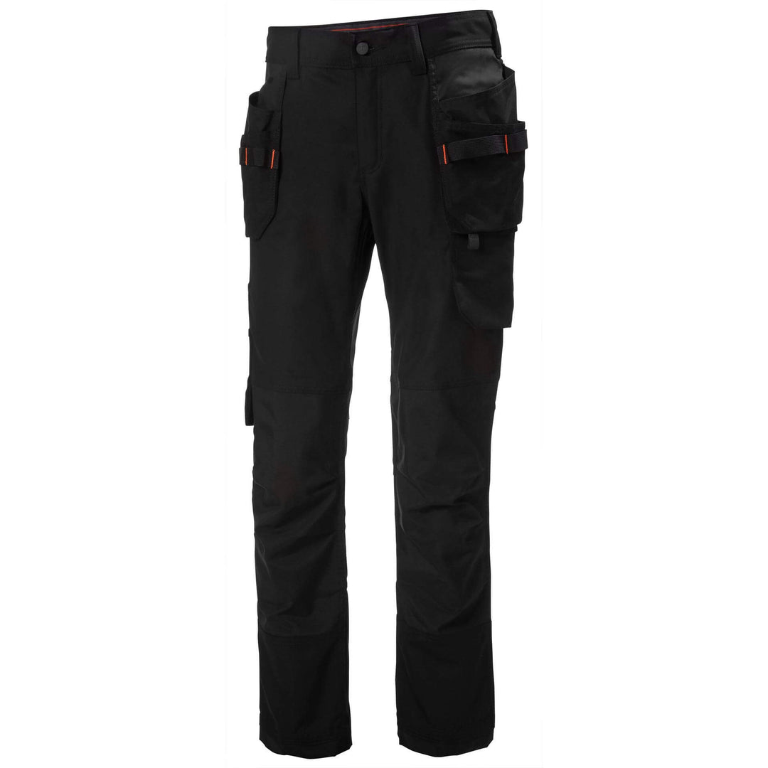 Helly Hansen Womens Luna Stretch Construction Work Trousers Black 1 Front #colour_black