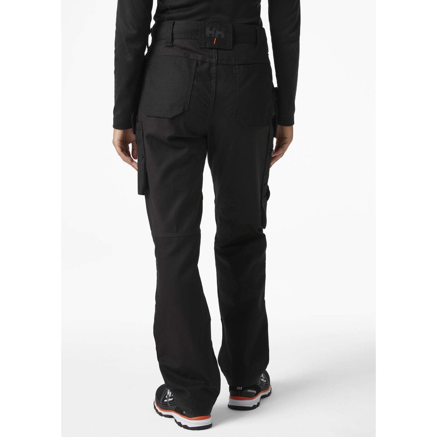 Helly Hansen Womens Luna Stretch Construction Work Trousers Black 4 On Body 2#colour_black