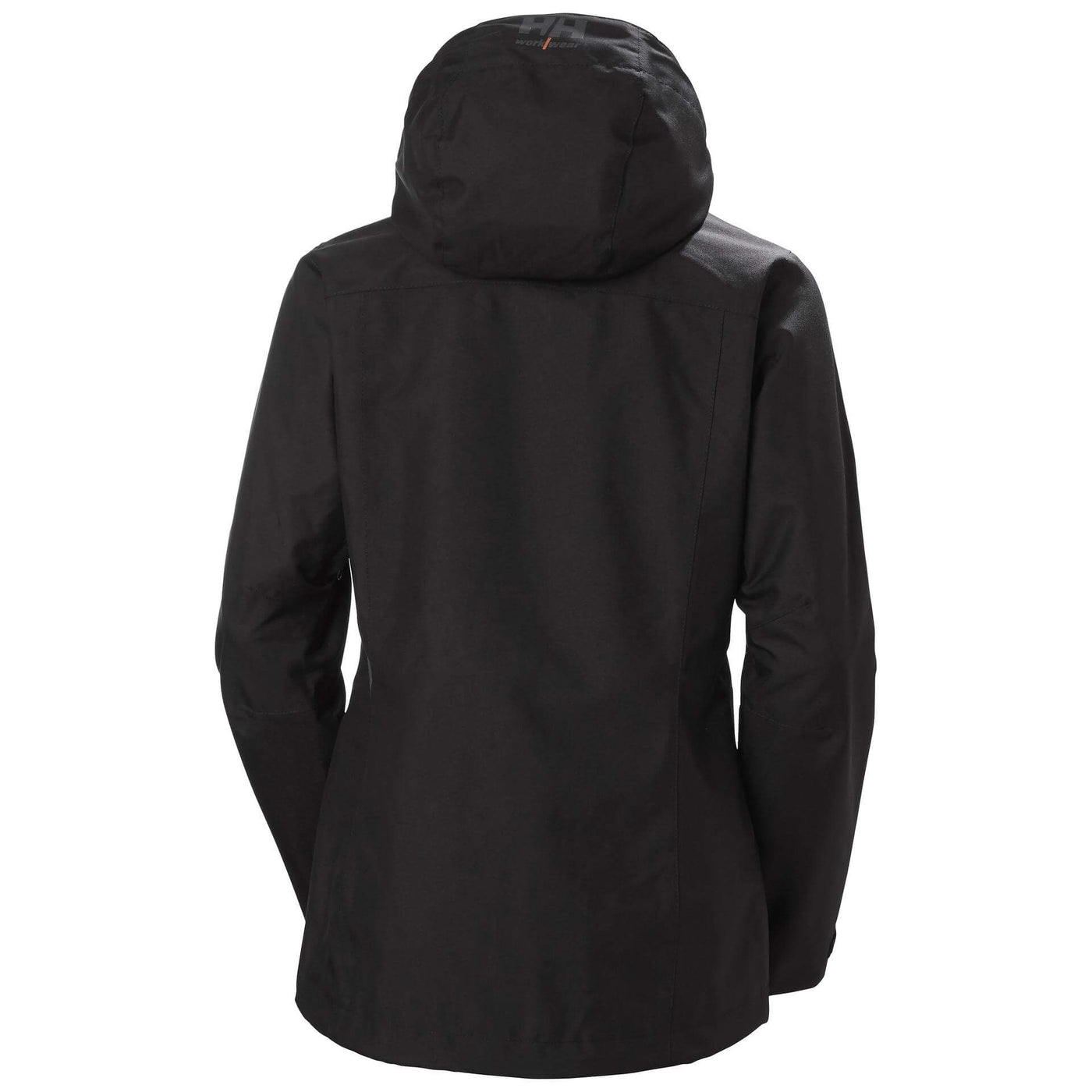 Helly Hansen Womens Luna Waterproof Shell Jacket Black 2 Rear #colour_black