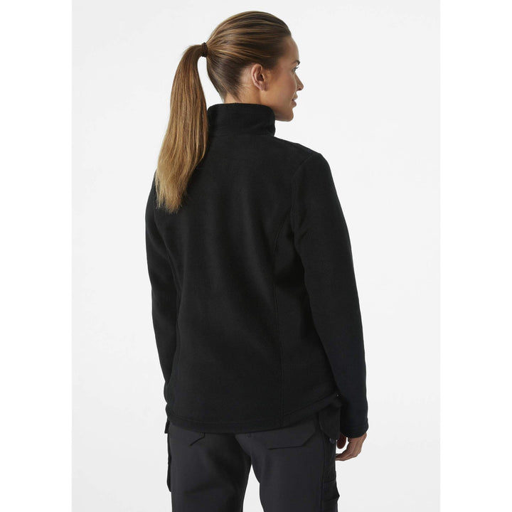 Helly Hansen Womens Manchester 2.0 Fleece Jacket Black OnBody 2#colour_black