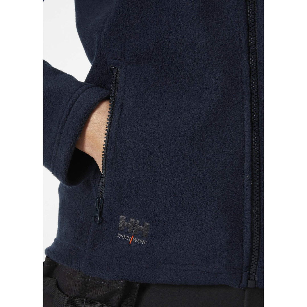 Helly Hansen Womens Manchester 2.0 Fleece Jacket Navy Feature 1#colour_navy