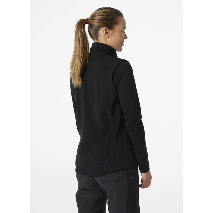 Helly Hansen Womens Manchester 2.0 Fleece Vest Black OnBody 2#colour_black