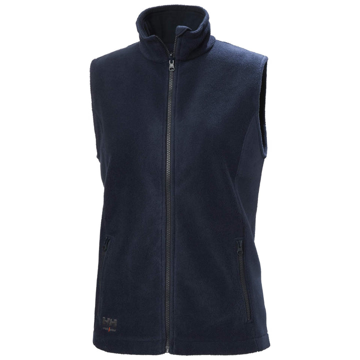 Helly Hansen Womens Manchester 2.0 Fleece Vest Navy Front#colour_navy