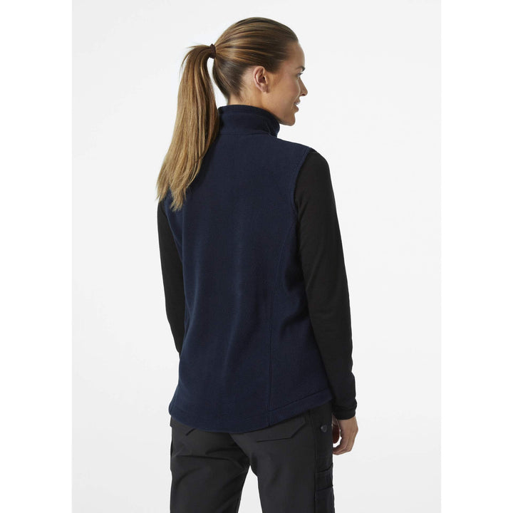 Helly Hansen Womens Manchester 2.0 Fleece Vest Navy OnBody 2#colour_navy