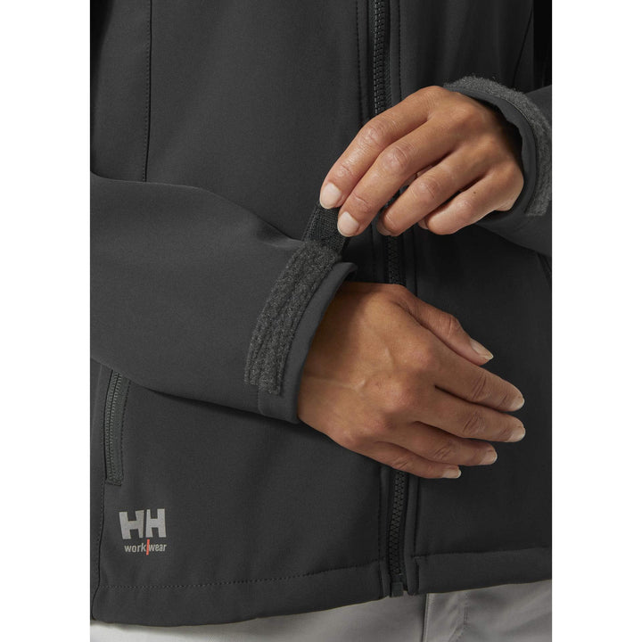 Helly Hansen Womens Manchester 2.0 Softshell Jacket Ebony Feature 2#colour_ebony