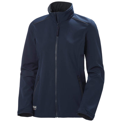 Helly Hansen Womens Manchester 2.0 Softshell Jacket Navy Front#colour_navy