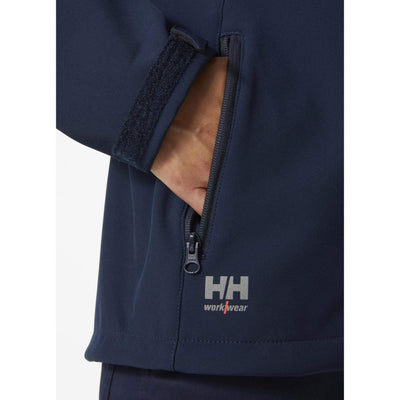 Helly Hansen Womens Manchester 2.0 Softshell Jacket Navy Feature 1#colour_navy