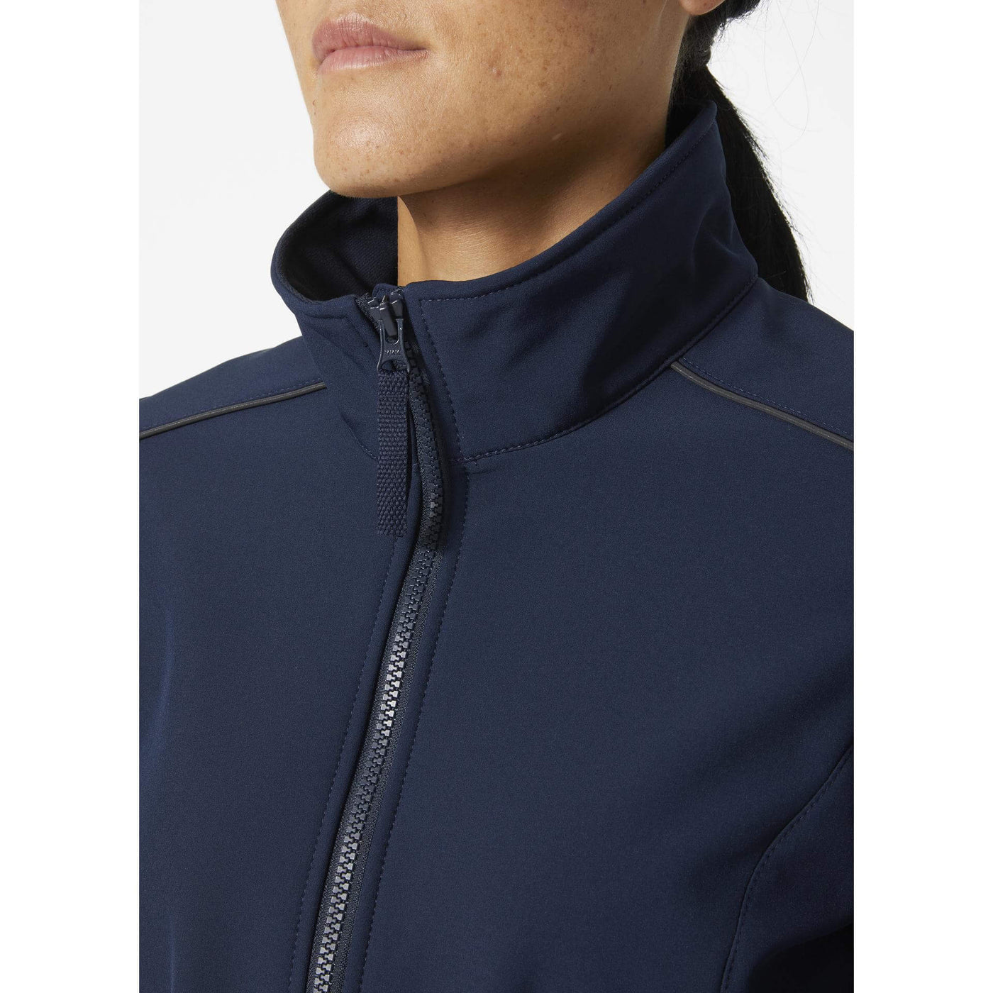 Helly Hansen Womens Manchester 2.0 Softshell Jacket Navy Feature 2#colour_navy