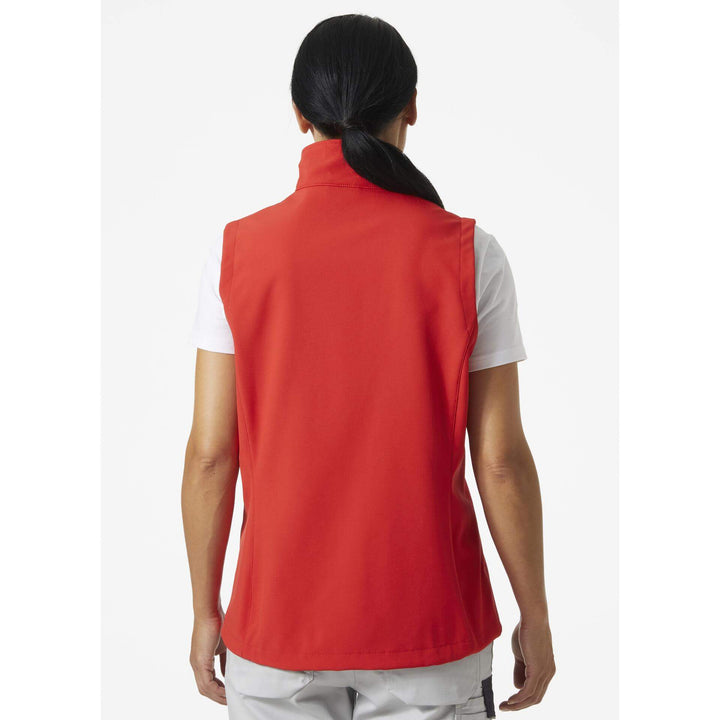 Helly Hansen Womens Manchester 2.0 Softshell Vest Alert Red OnBody 2#colour_alert-red