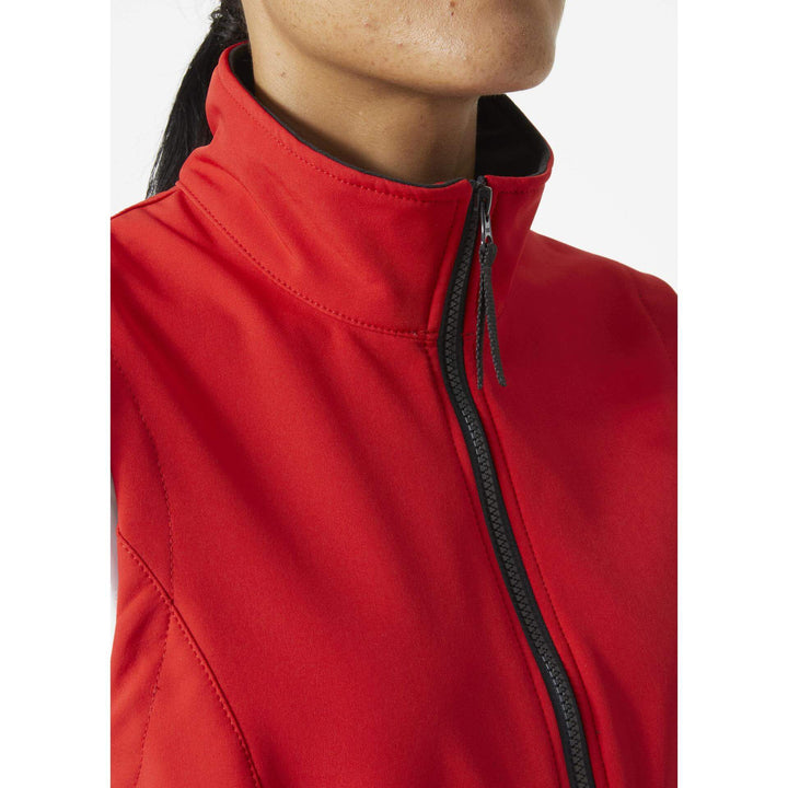 Helly Hansen Womens Manchester 2.0 Softshell Vest Alert Red Feature 2#colour_alert-red