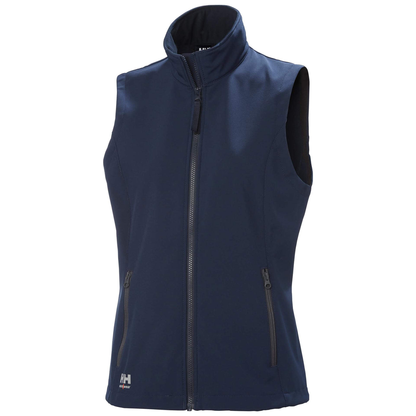 Helly Hansen Womens Manchester 2.0 Softshell Vest Navy Front#colour_navy