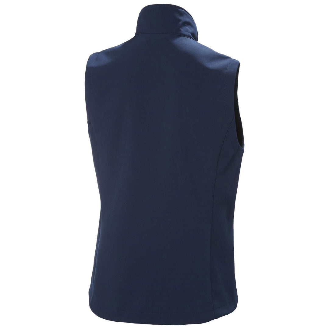 Helly Hansen Womens Manchester 2.0 Softshell Vest Navy Back#colour_navy