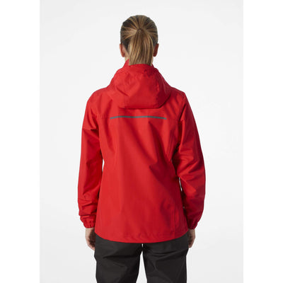 Helly Hansen Womens Manchester 2.0 Waterproof Shell Jacket Alert Red OnBody 2#colour_alert-red